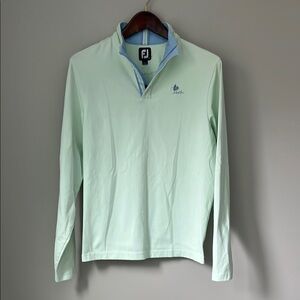 FootJoy Mint Green Quarter-Zip Pullover